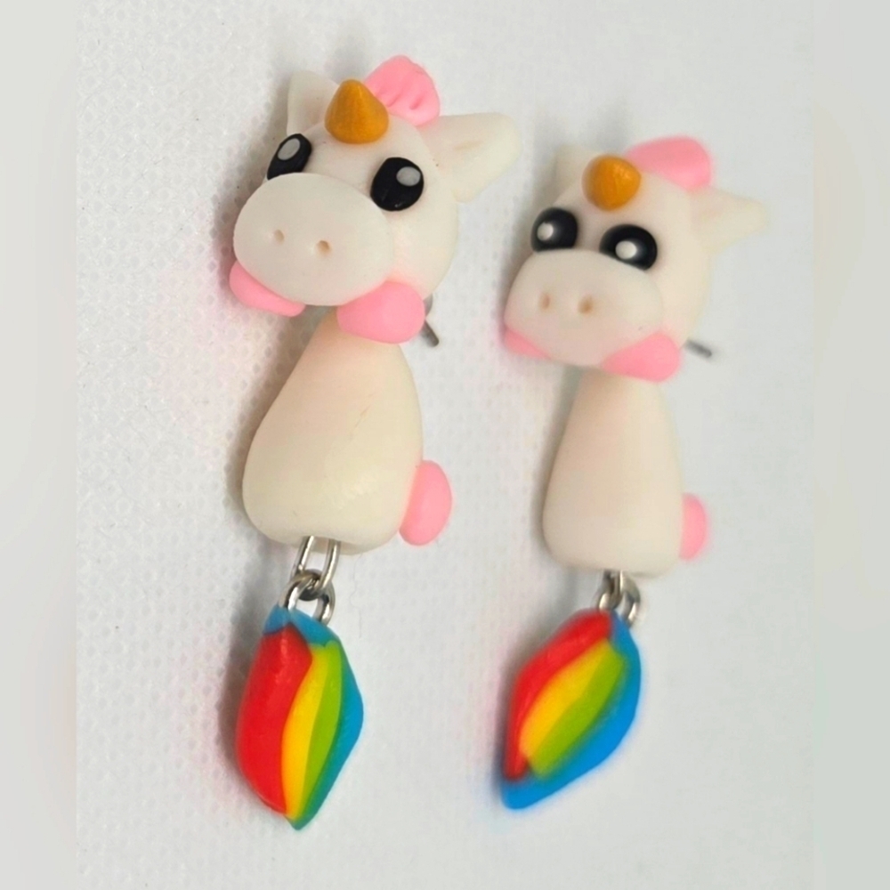 Unicorn Dangle Earrings - Picture 8 of 11